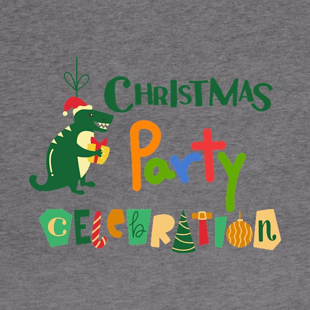 Dinosaur Christmas Party by Tee Trendz